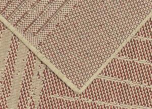 Breno Kusový koberec SISALO 706/O44P, Červená, Vícebarevné, 133 x 190 cm