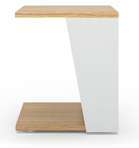Bílý odkládací stolek TemaHome Albi