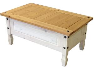 Idea nábytek Konferenční stolek CORONA bílý vosk 163910B