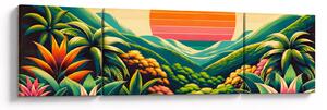 Obraz - Pestrobarevný západ slunce (170x50 cm)