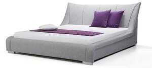 Manželská postel 160 cm NICE (s roštem) (šedá). 1007400