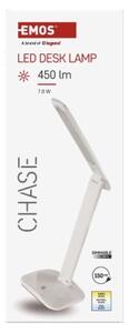 Emos lighting LED stolní lampa CHASE, bílá 1538183000