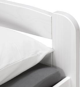 Idea nábytek Jednolůžko MAX 2 - 90x200 bílý lak
