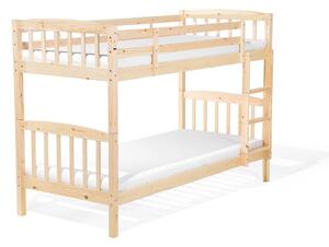 Patrová postel 90 cm REWIND (s roštem) (světlé dřevo). 1007471