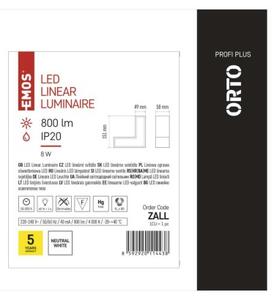 Emos lighting LED lineární svítidlo ORTO LCON 8W neutrální bílá 1543081000