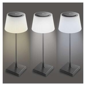 Emos lighting LED stolní lampa KATIE, nabíjecí, černá, IP44 1538197000