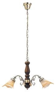 Rabalux Rustic 3 závěsné svítidlo 3x40 W mosaz-hnědá 7093