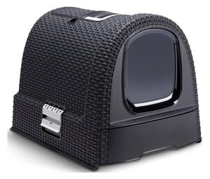 Černá toaleta pro kočky Curver Vintage