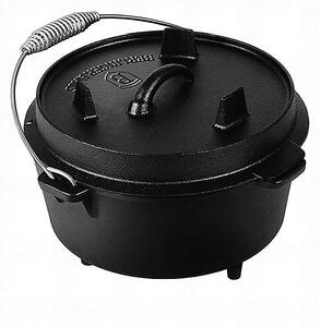 Hrnec litinový s poklicí 25 cm černý