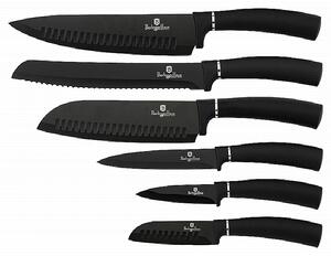 Sada nožů s antibakteriálním povrchem 6 ks Royal Black Collection