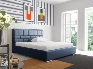 Manželská postel NERIA - 140x200, modrá