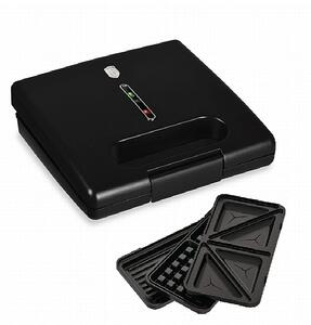 Sendvičovač 3 v 1 s nepřilnavým povrchem 780 W Matte Black Collection