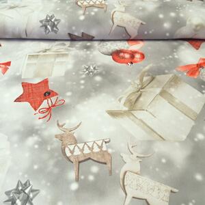 Vánoční dekorační látka SOFT 400711-102 150