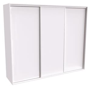Šatní skříň FLEXI 3 s posuvnými dveřmi Varianta barvy: Bílá, Šířka: 240 cm, Výška: 240 cm