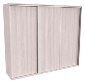 Šatní skříň FLEXI 3 s posuvnými dveřmi Varianta barvy: Bílá, Šířka: 300 cm, Výška: 220 cm