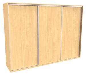 Šatní skříň FLEXI 3 s posuvnými dveřmi Varianta barvy: Javor, Šířka: 280 cm, Výška: 220 cm
