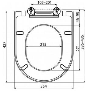 Alcadrain WC sedátko Softclose, duroplast A674S
