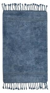 Modrá bavlněná koupelnová předložka Irya Home Collection Paloma, 70 x 110 cm