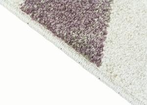 Breno Kusový koberec MONDO A3/WLW, Fialová, Vícebarevné, 120 x 170 cm