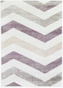 Breno Kusový koberec MONDO A3/WLW, Fialová, Vícebarevné, 120 x 170 cm