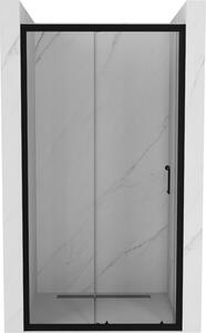 Mexen Apia rozsouvací sprchové dveře 90 cm, Průhledné, Černá - 845-090-000-70-00