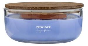 Provence Vonná svíčka ve skle PROVENCE dřevěný knot 24 hodin sugarplum