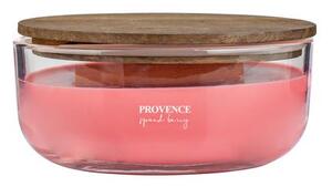 Provence Vonná svíčka ve skle PROVENCE dřevěný knot 24 hodin spiced berry