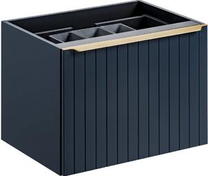 Comad Santa Fe Deep Blue skříňka 60x45.6x46 cm pod umyvadlo závěsná modrá SANTAFEDEEPBLUE82-60-C-2S