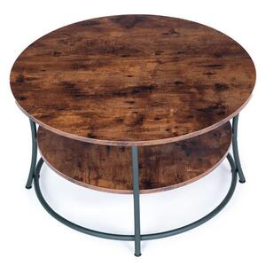 Kulatý konferenční stolek v rustikálním stylu LOFT