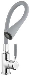 Invena Pogo kuchyňská baterie stojící chrom-grafitová/šedá BZ-80-L05