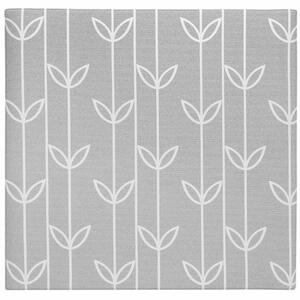 Breno Kusový koberec Dwinguler Okvětní šedé lístky, Šedá, Vícebarevné, 140 x 140 cm