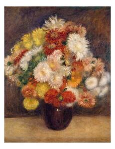 Reprodukce obrazu Auguste Renoir - Bouquet of Chrysanthemums, 55 x 70 cm