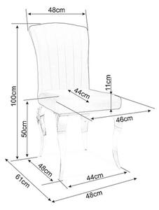 Jídelní židle PRANCI černá/chrom