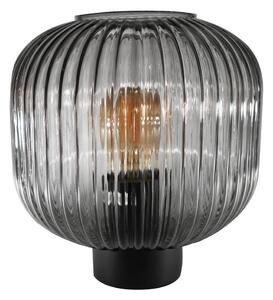 Černá stolní lampa SULION Garbo, výška 23,5 cm