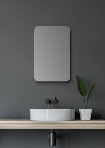 Koupelnová zrcadlová skíka Talos Oval 40x60x10 cm - zrcadlo s kvalitním hliníkovým korpusem v matné erné barv - koupelnová zrcadlová skíka