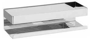 WENKO 25413100-Polička TURBO-LOC GENOVA SHINE 30x10,5 cm stříbrná