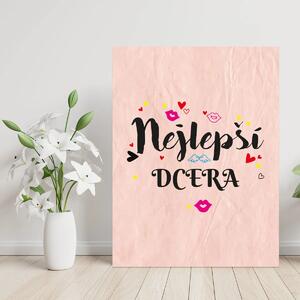 Sablio Dárková cedulka Nejlepší dcera: 30x40 cm