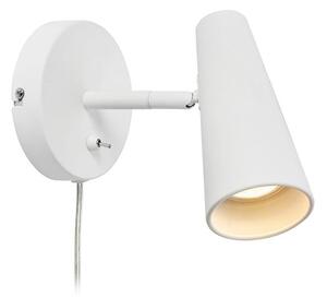 Bílé nástěnné světlo Markslöjd Crest, výška 17 cm