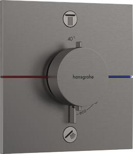 Hansgrohe ShowerSelect Comfort E, termostat pod omítku pro 2 spotřebiče, kartáčovaný černý chrom, HAN-15572340