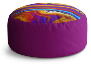 Sablio Taburet Circle Barevná abstrakce: 38x48 cm