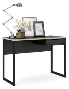 Černý pracovní stůl Tvilum Function Plus, 110 x 48 cm
