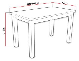 Rozkládací kuchyňský stůl MOVILE 5 - bílý