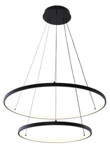 Moderní LED lustr Breno 2 60 černá
