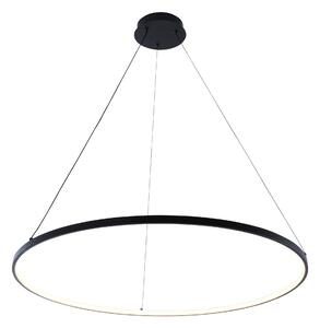 Moderní LED lustr Breno 80 černá