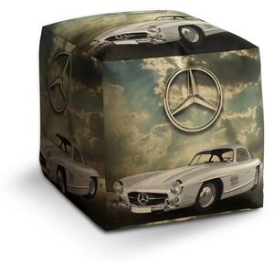 Sablio Taburet Cube Mercedes-Benz 300 SL Na silnici - 40x40x40 cm