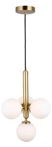 Závěsné svítidlo ve zlaté barvě SULION Musa, výška 120 cm