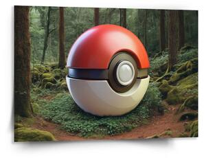 Sablio Obraz Pokemon ball Les - 150x110 cm