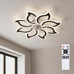 Brilagi - LED Stmívatelný stropní ventilátor LED/44W/230V pr. 90 cm černá + DO