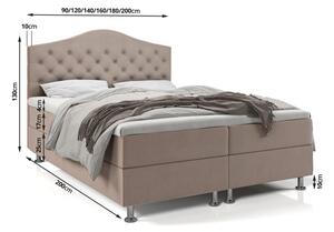 Elegantní postel LADY - 120x200, béžová