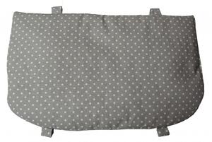 WOOD PARTNER Rostoucí židle - textilní sedák malý šedý puntík